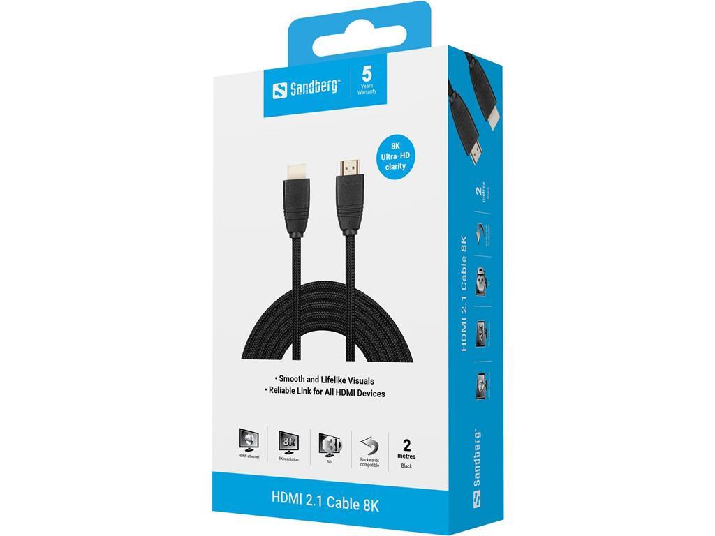 Sandberg Sandberg HDMI 2.1 kabel 8K, 2m