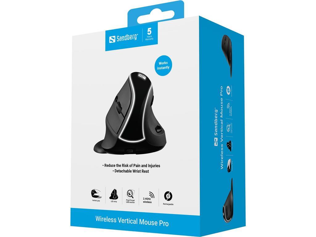 Sandberg Vertikalni bežični miš Wireless Pro