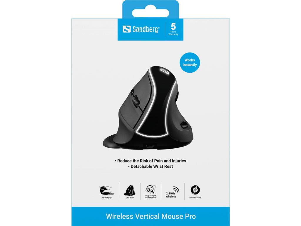 Sandberg Miška vertikalna brezžična Wireless Pro