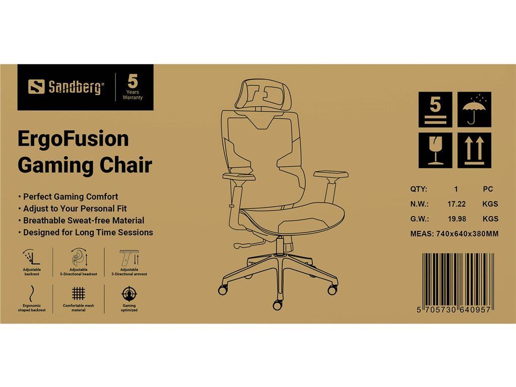 Sandberg ErgoFusion igralni stol