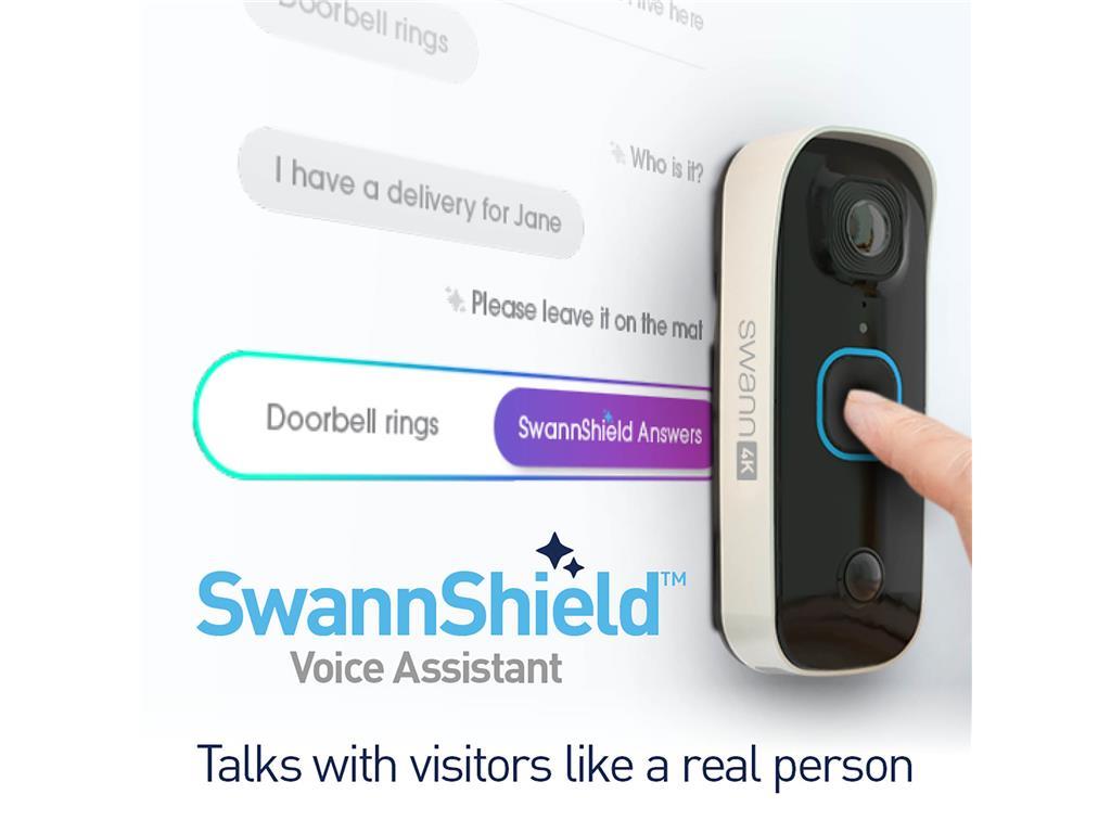 Swann Buddy pametno video zvono 4K, bežično