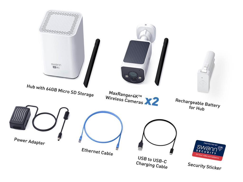 Swann Sigurnosna kamera MaxRanger 4K, bežična