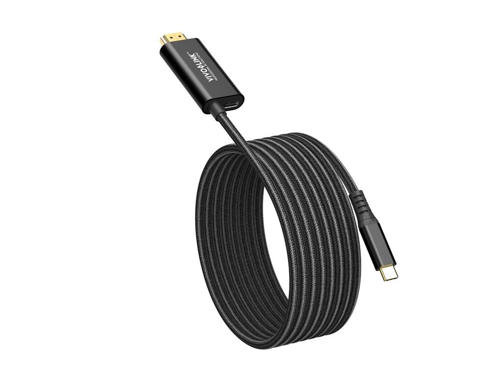 Vivolink Kabel USB C-HDMI kabel s polnjenjem, 2m