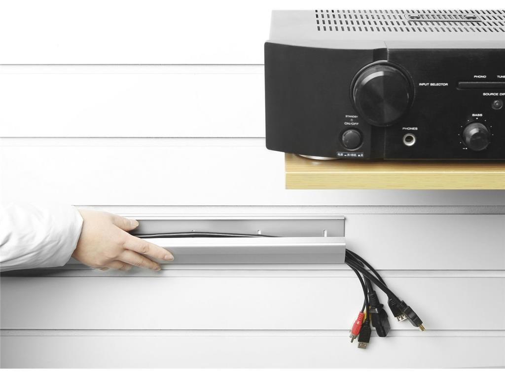 Vivolink Aluminijast kanal za kable bel