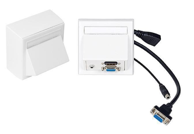 Vivolink Stenska doza VGA, HDMI + 3,5mm avdio