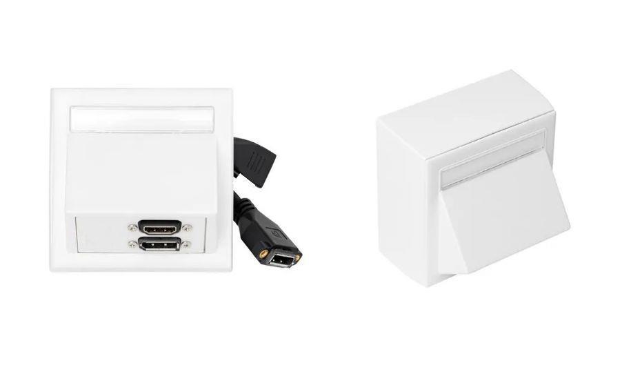 Vivolink Stenska doza HDMI, DisplayPort, 3,5mm