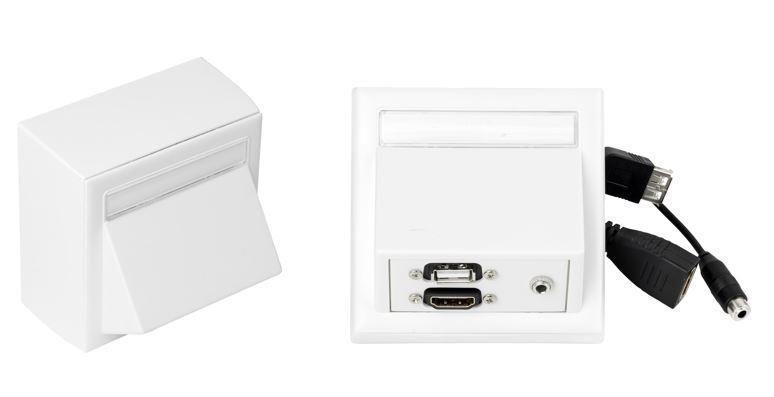 Vivolink Stenska doza HDMI + USB + 3,5mm