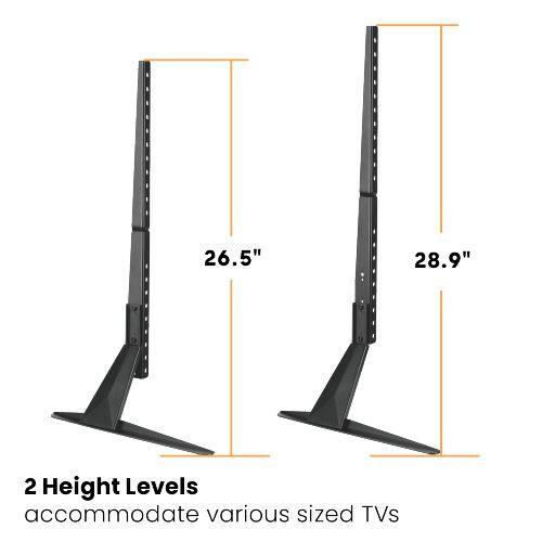Vivolink Jekleno namizno stojalo. 23"-75", črn