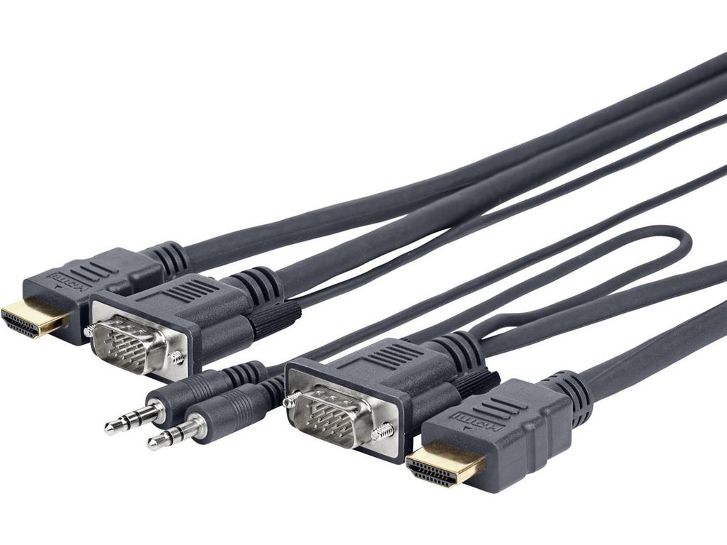 Vivolink Kabel VGA+3,5mm+HDMI