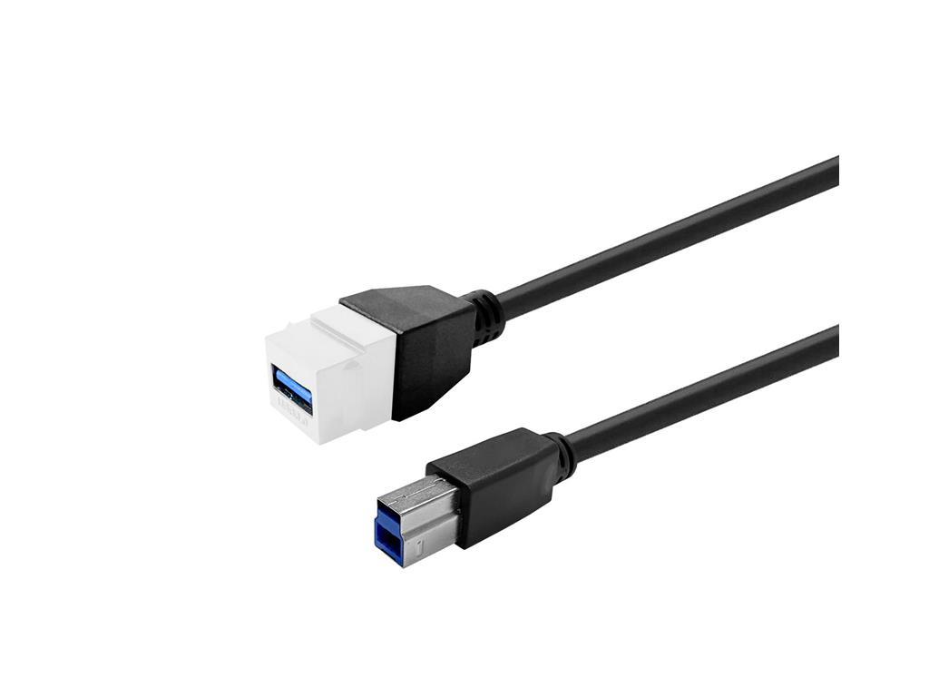 Vivolink Pro Keystone bel USB-A (F) na USB-B (M)
