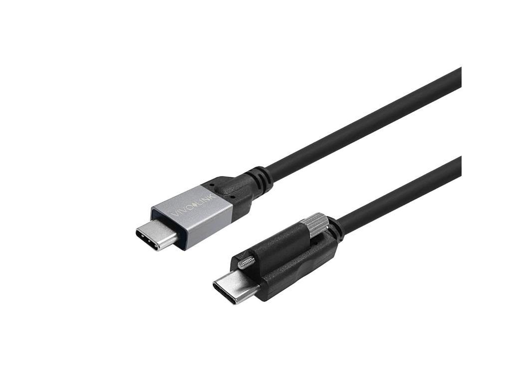 Vivolink USB C-C z vijakom, 1,5m
