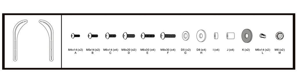 Vivolink Nosilec za soundbar za zaslone 32" - 70"