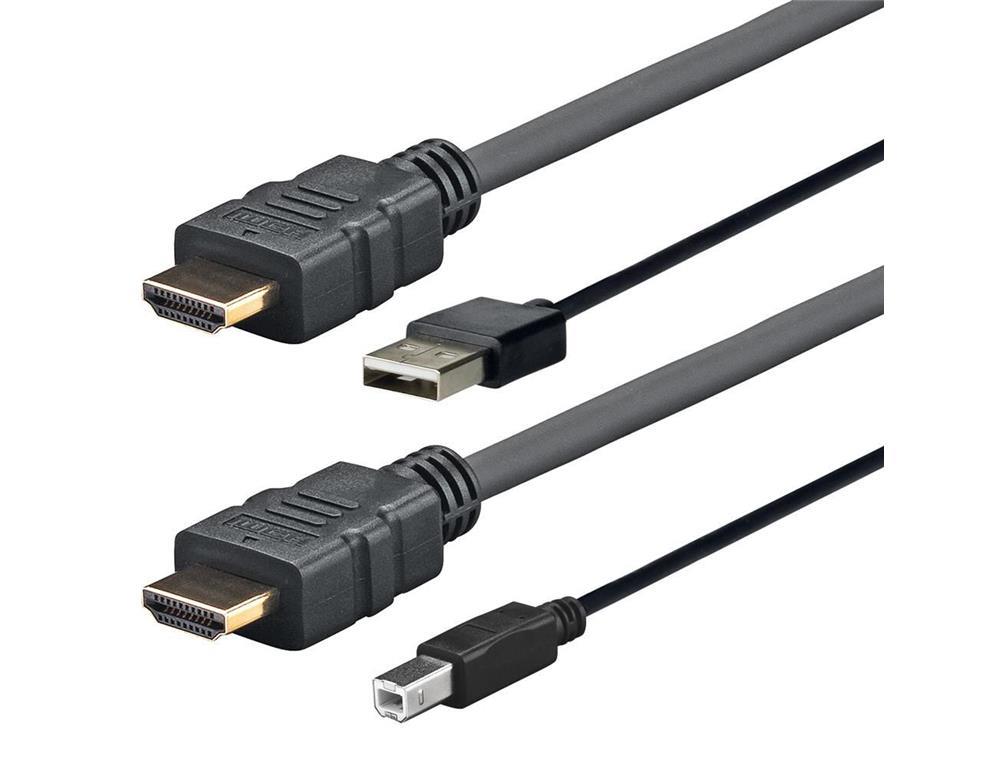 Vivolink HDMI+USB-A na HDMI+USB-B, 3m