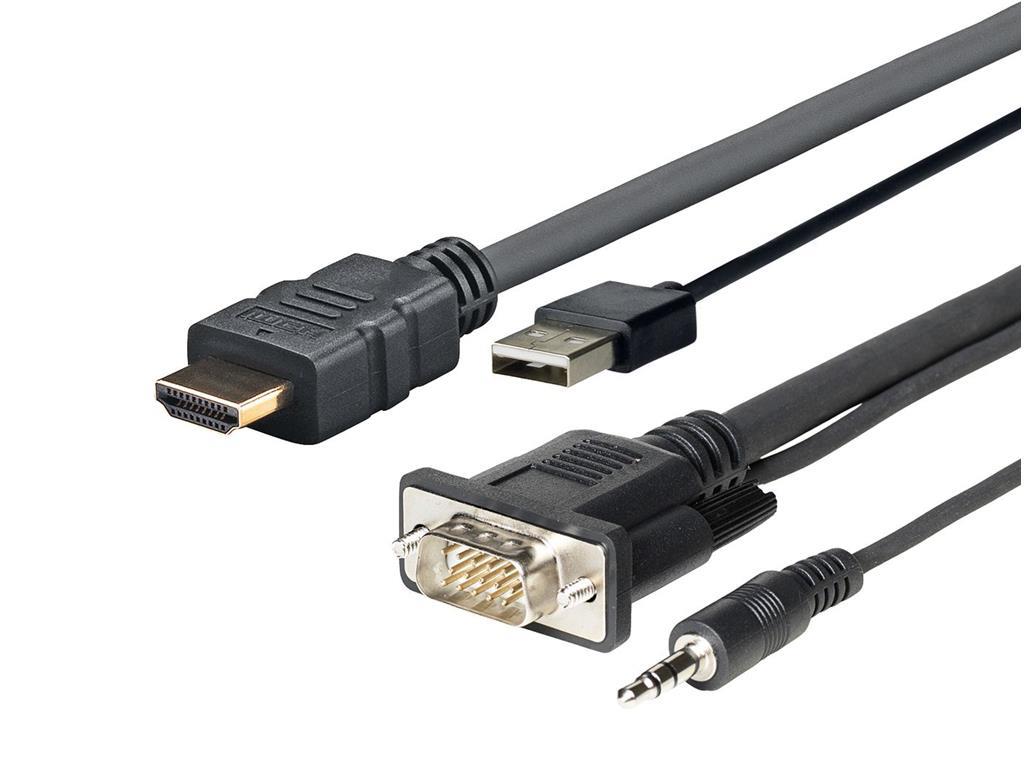 Vivolink HDMI+VGA+USB+3,5mm na HDMI+VGA+USB+3,5mm