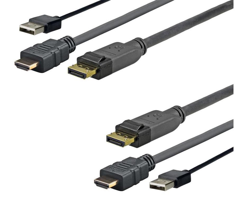 Vivolink Pro kabel HDMI+USB+DisplayPort