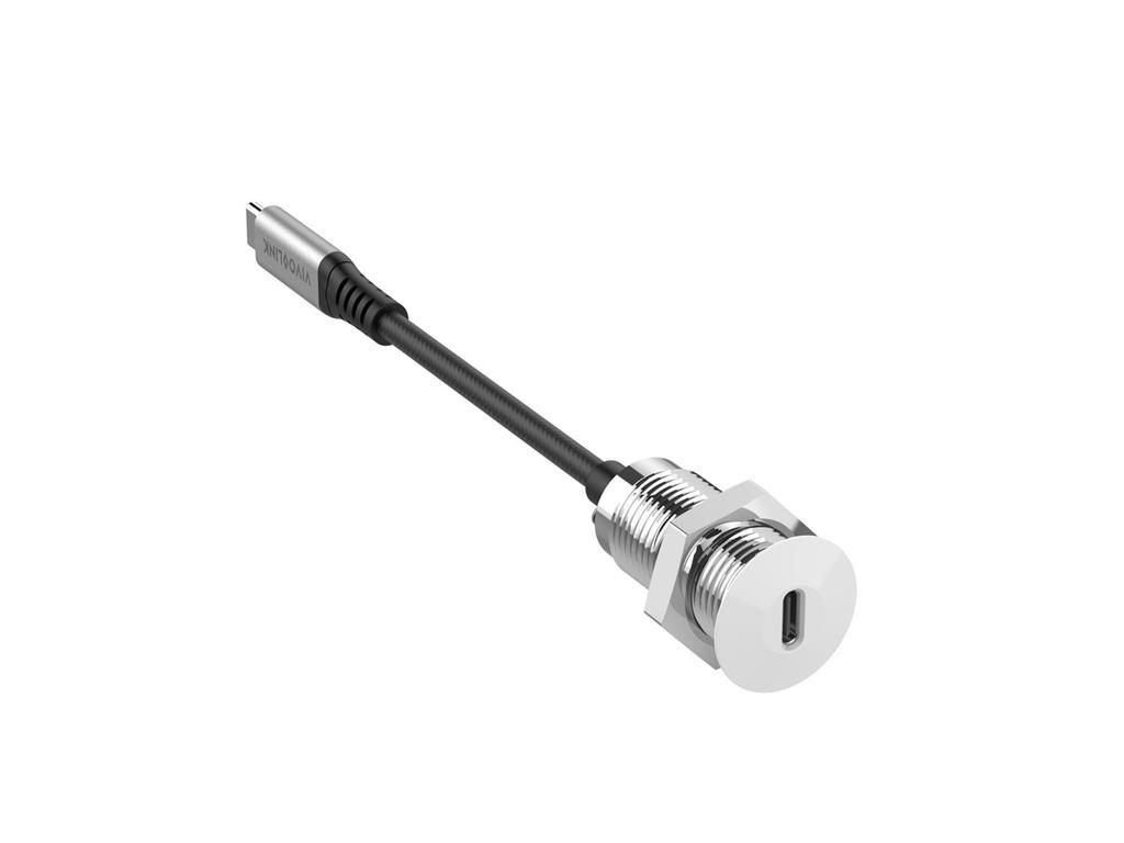 Vivolink USB-C vtičnica za mizo, bela