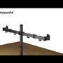 Neomounts Gibljivi nosilec za 4 monitorje Neomounts Gibljivi nosilec za 4 monitorje